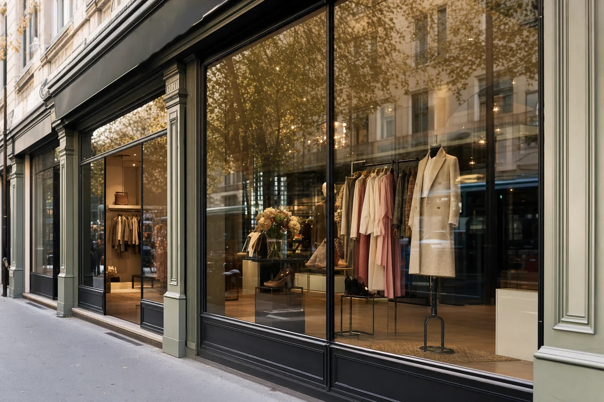 Vitrine et local commercial, films et stores